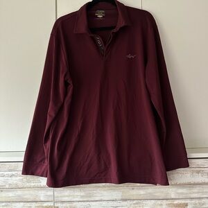 ⛳🦈 Greg Norman for Tasso Elba PlayDry Polo Shirt – Men’s Large